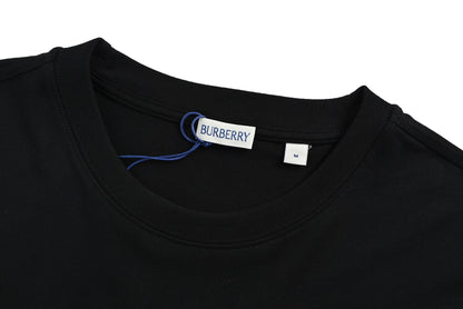 Burberry oak leaf shield logo embroidered short sleeves