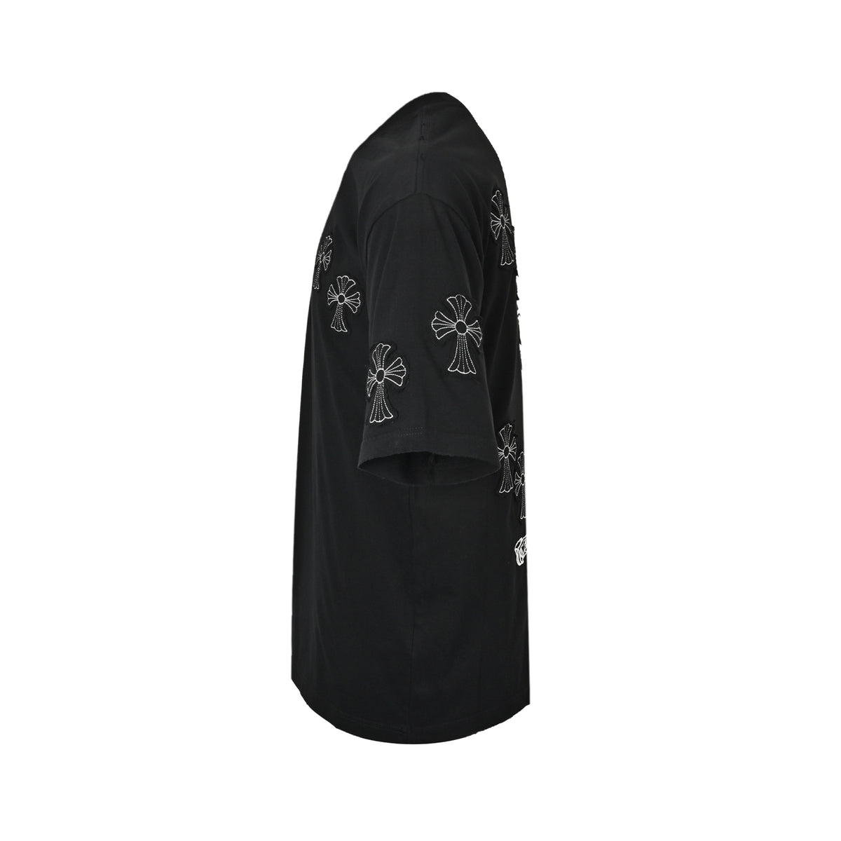 Chrome Hearts multi-label patch cross embroidery short sleeves