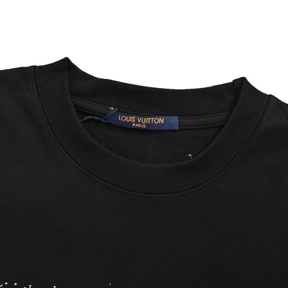 Louis Vuitton splash inkjet printed short sleeves