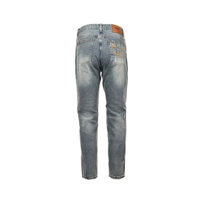 Fendi 23Fw little monster eyes embroidered jeans