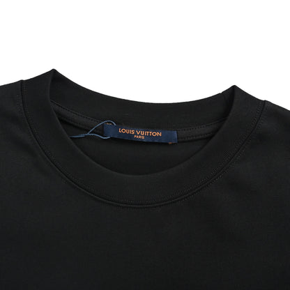 Louis Vuitton 26ss three-color old flower embroidered short sleeves