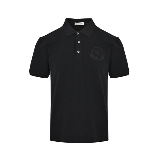 Moncler/Muzzled Polo short sleeves with logo woven embroidery on the chest