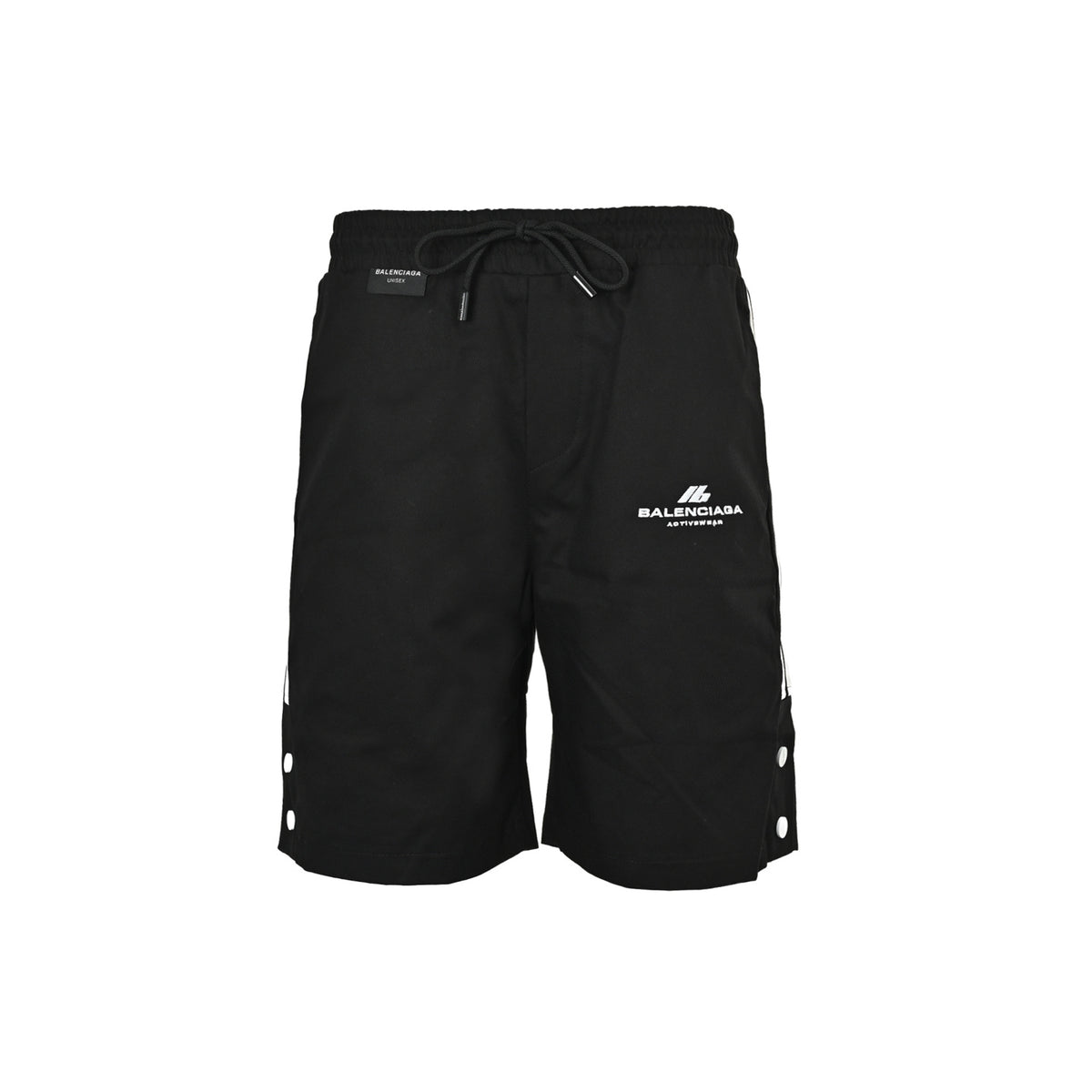 Balenciaga webbing letter embroidered shorts