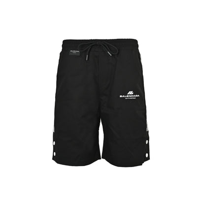 Balenciaga webbing letter embroidered shorts