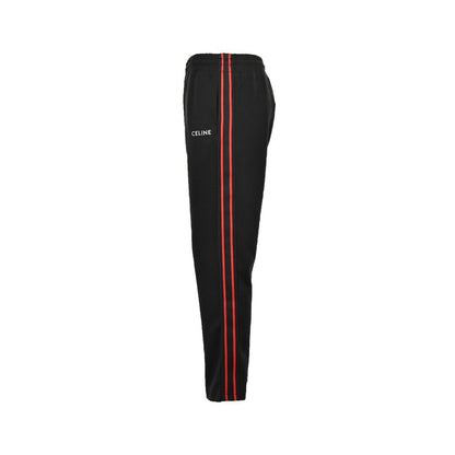 Celine 23Fw embroidered small label red edge webbing suit trousers