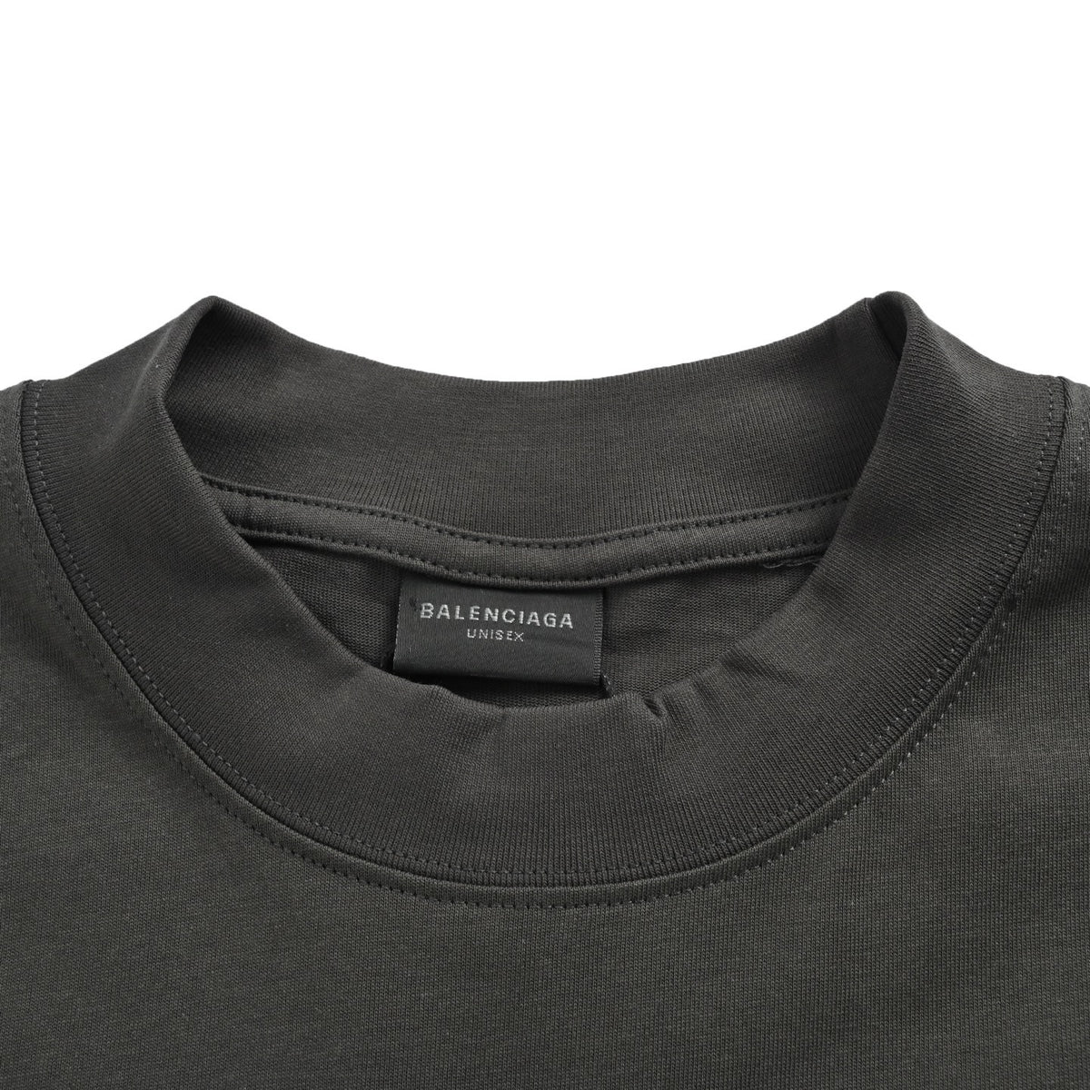 Balenciaga/Balanciaga 26ss badge printed distressed short sleeves