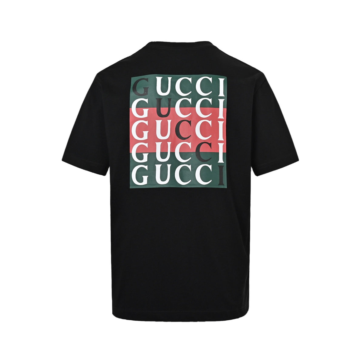 Gucci 25ss shadow double G back letter logo short sleeves
