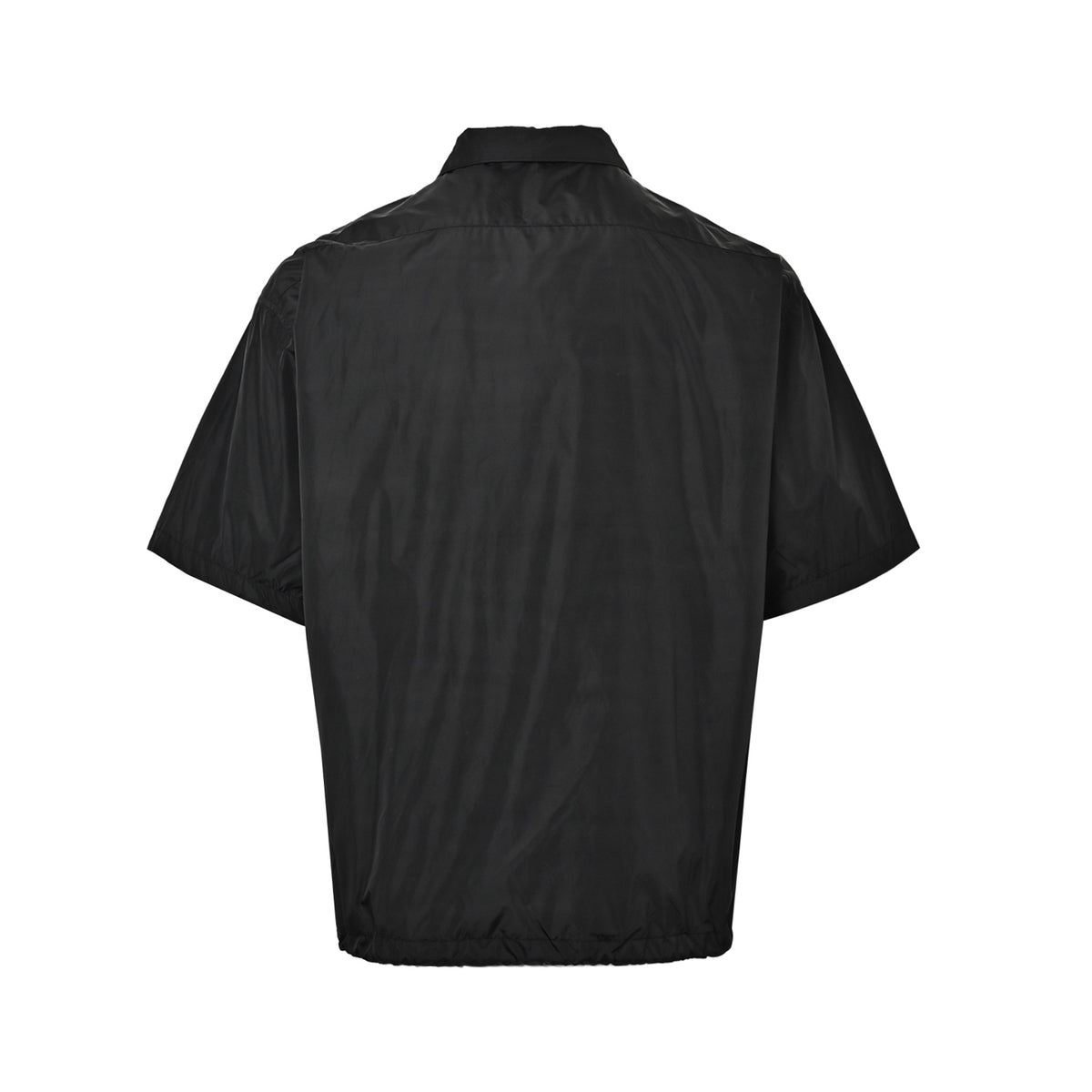 Prada triangle zipper short-sleeved shirt