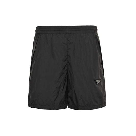 Prada 25ss classic triangle logo nylon shorts