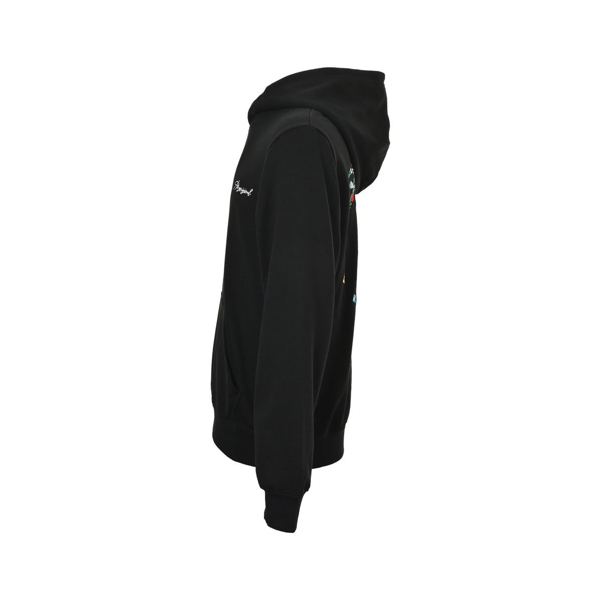 Louis Vuitton 25Fw washed holed hooded sweatshirt with floral embroidery on the back Louis Vuitton/Louis Vuitton 25Fw washed holed hooded sweatshirt with floral embroidery on the back