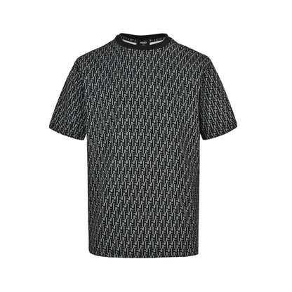 Fendi 26ss full FF old flower jacquard short sleeves