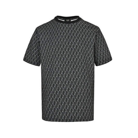 Fendi 26ss full FF old flower jacquard short sleeves