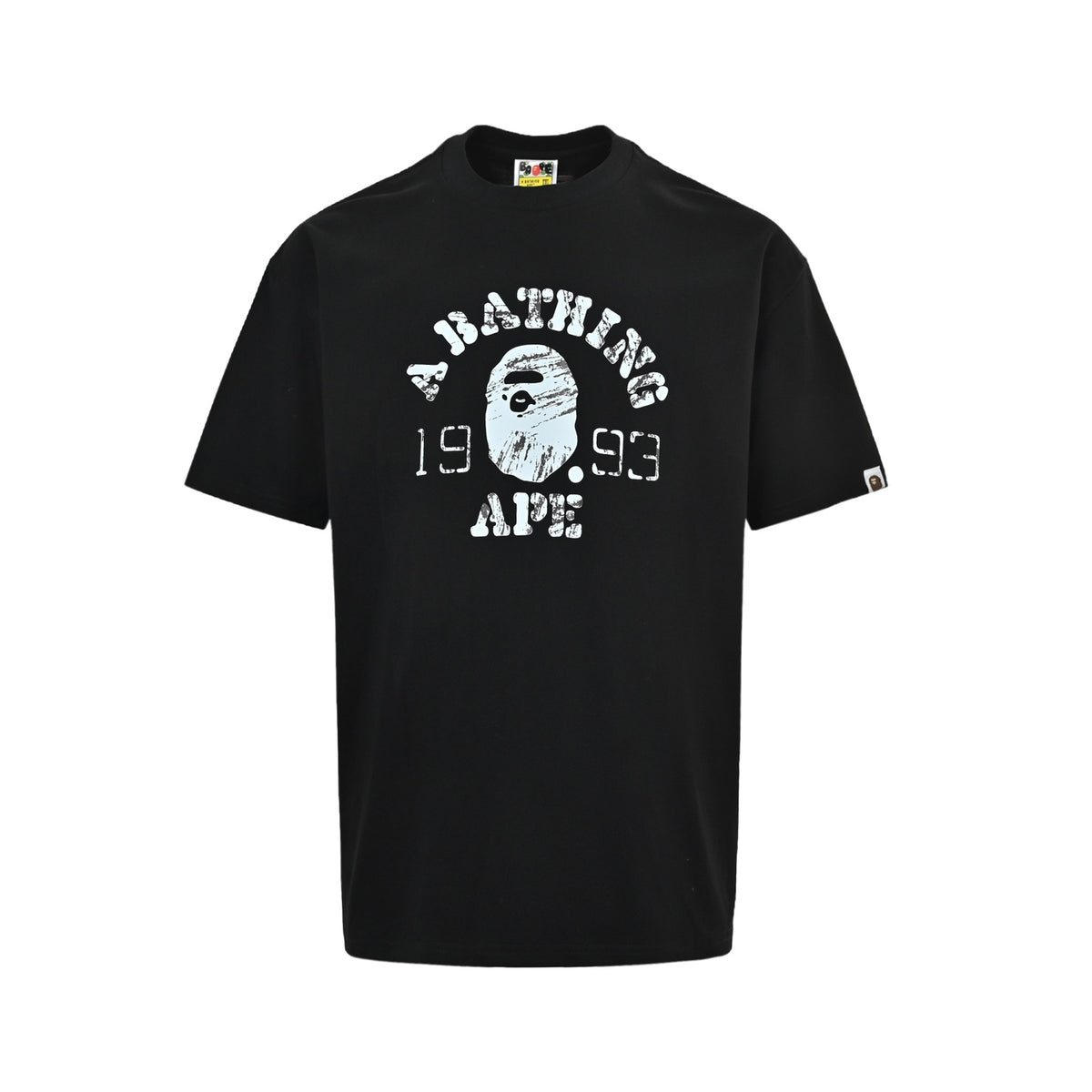 BAPE 26ss classic 1993 distressed ape head print short sleeves