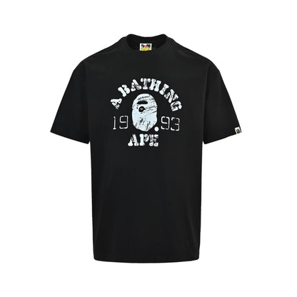 BAPE 26ss classic 1993 distressed ape head print short sleeves