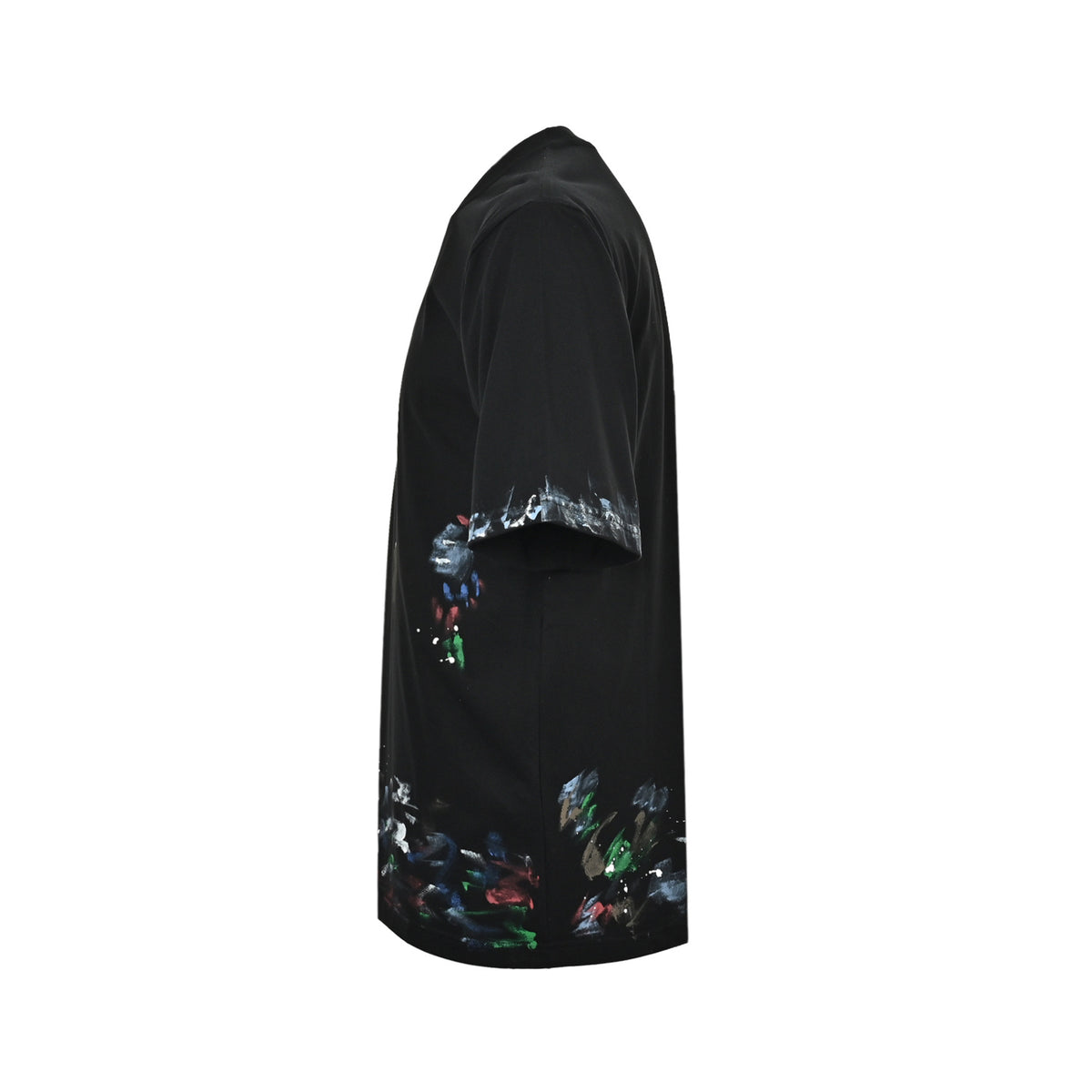 Balenciaga circle embroidered hand-painted graffiti printed short-sleeves
