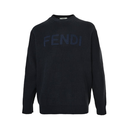Fendi large letter logo crew neck sweater