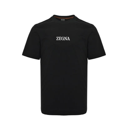 ZEGNA/ Zegna letter printed short sleeves on the chest