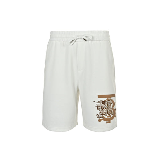 Burberry flocked war horse TB taped shorts