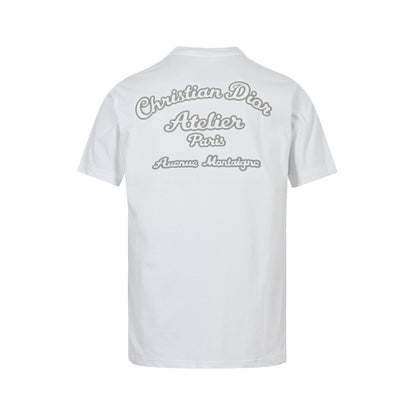 Dior 23ss pocket signature embroidered short sleeves