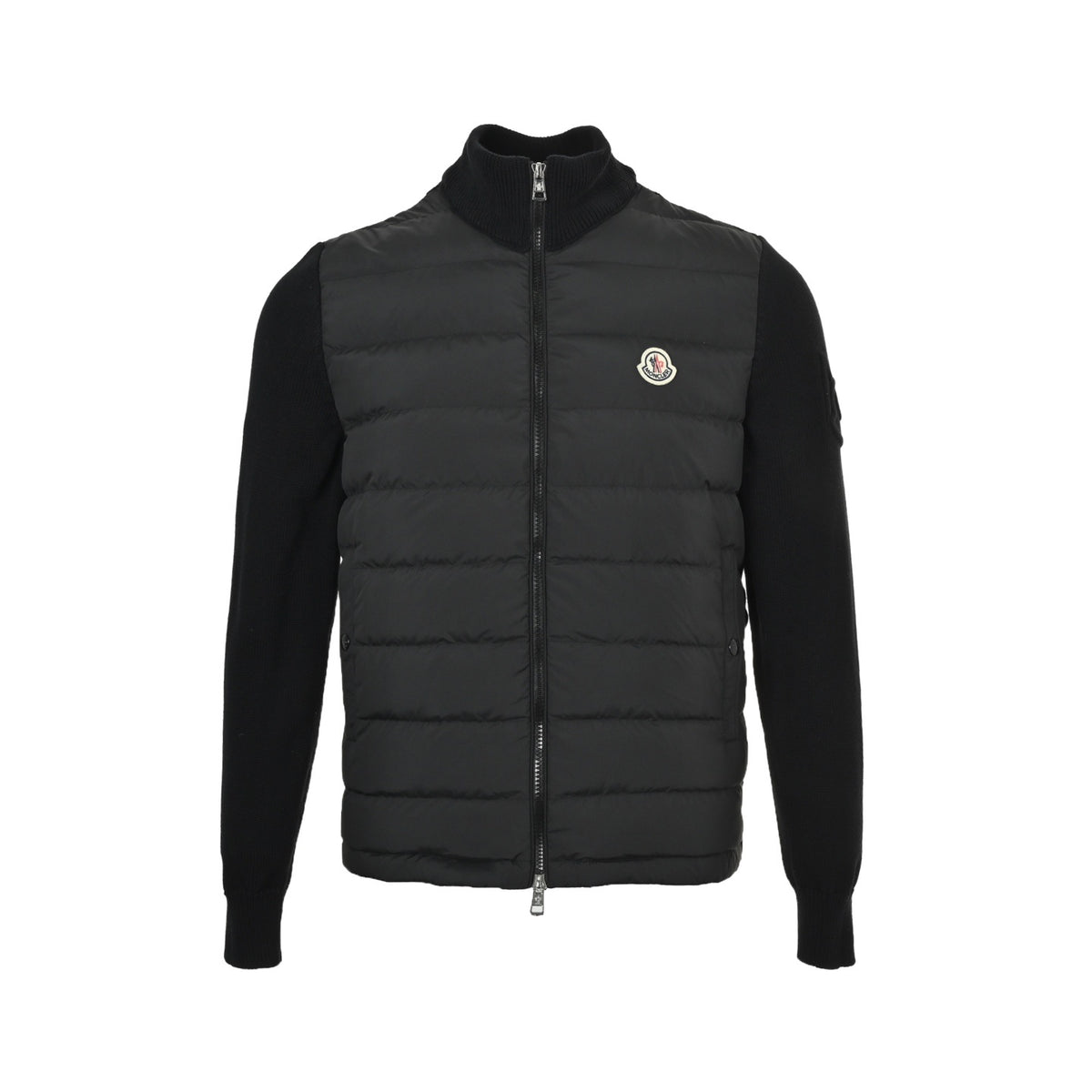 Moncler/Mongolian knitted patchwork down jacket