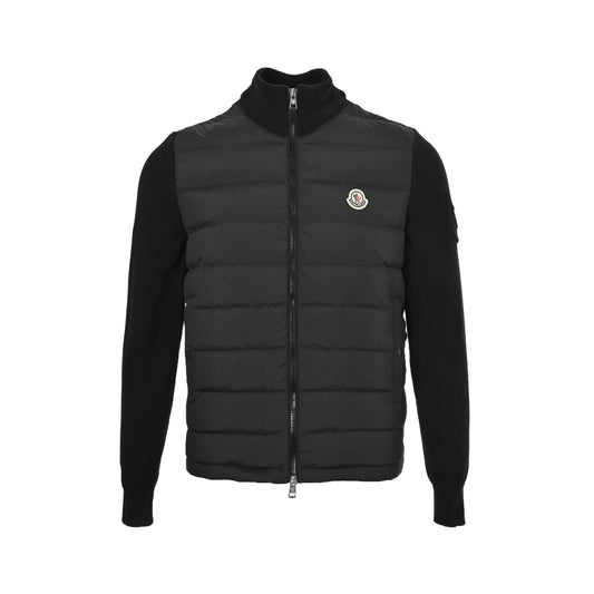 Moncler/Mongolian knitted patchwork down jacket