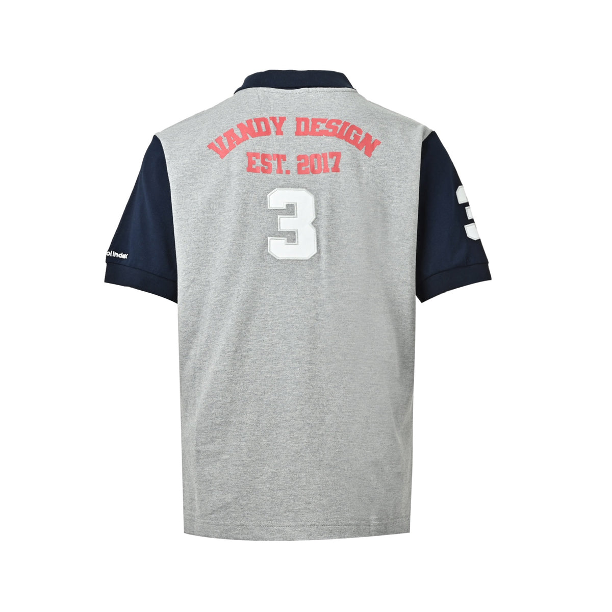 PROTOCOL color block war horse embroidered logo lapel short sleeves