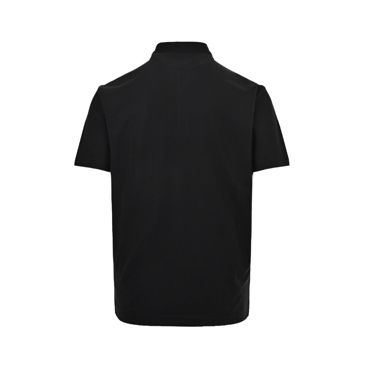 Prada 25ss triangle half zipper Polo short sleeves