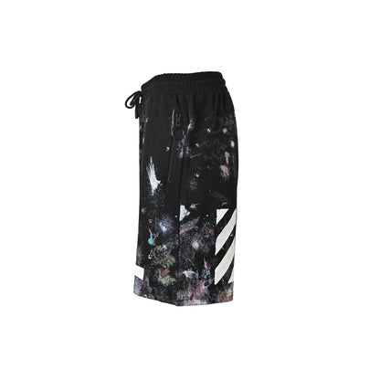 OFF WHITE starry sky fireworks splash shorts