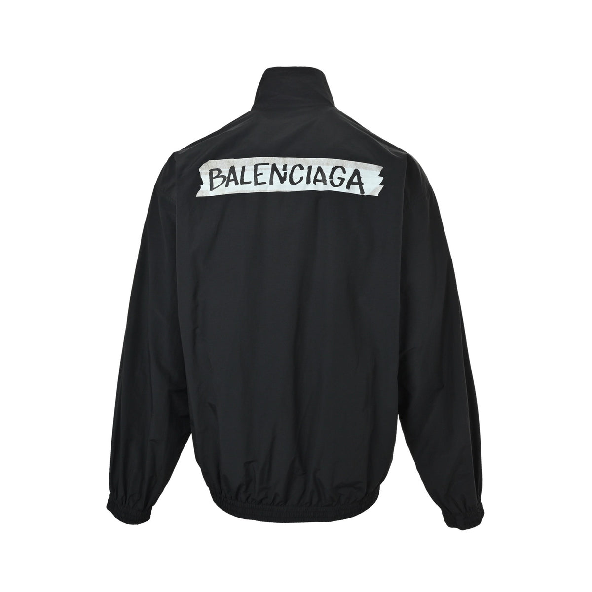 Balenciaga tape print stand collar jacket