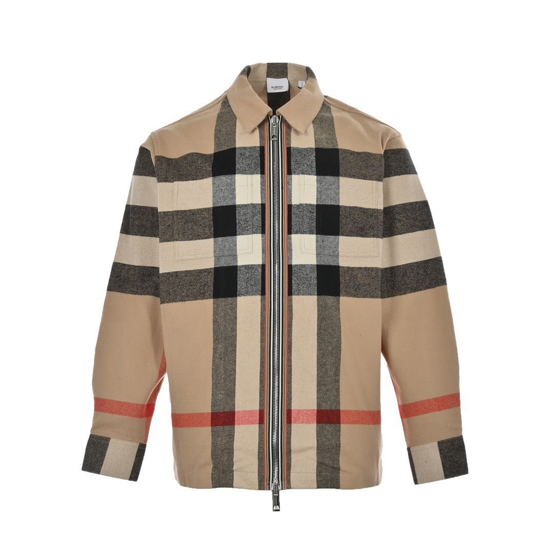 Burberry 22Fw large plaid shirt jacket