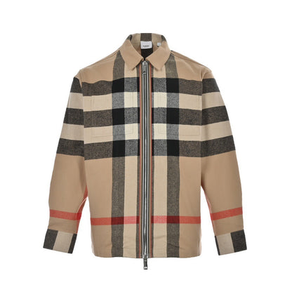 Burberry 22Fw large plaid shirt jacket