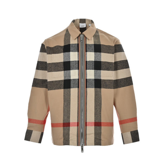 Burberry 22Fw large plaid shirt jacket