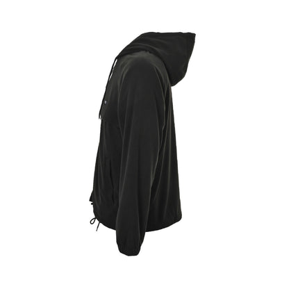 Prada 25Fw label polar fleece hooded jacket
