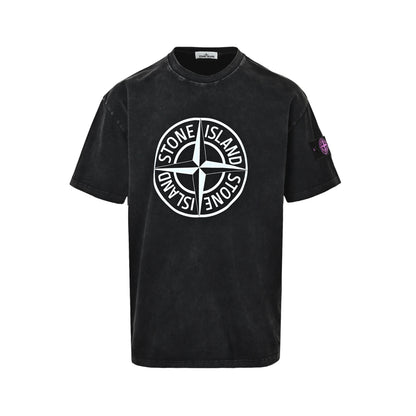 Stone Island logo washed short sleeves