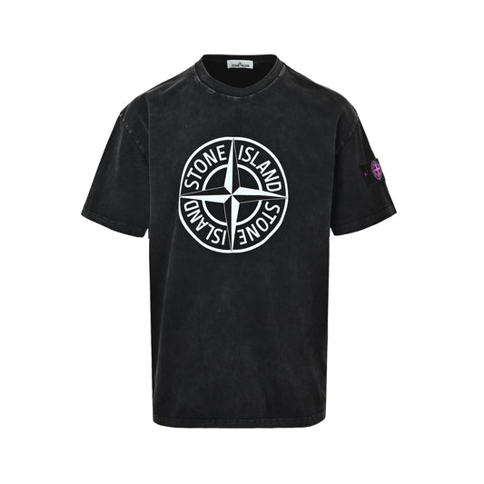 Stone Island logo washed short sleeves