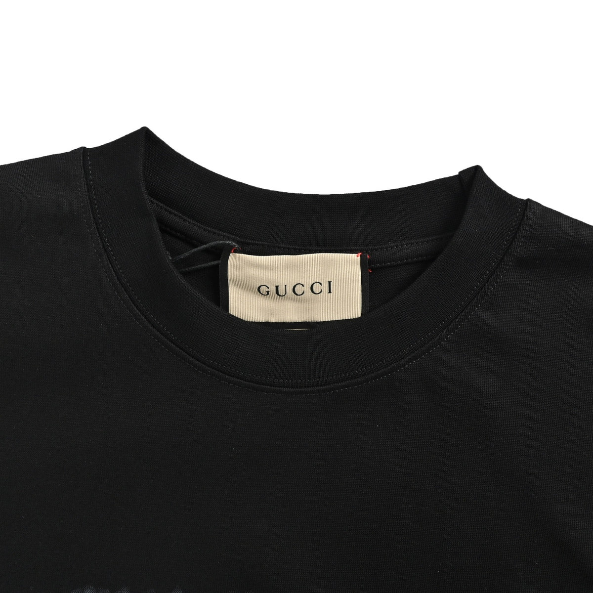 Gucci 26ss cracked belt printed short sleeves