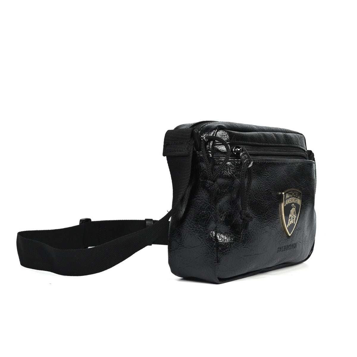 Balenciaga/Balanciaga Lamborghini joint waxed leather crossbody bag
