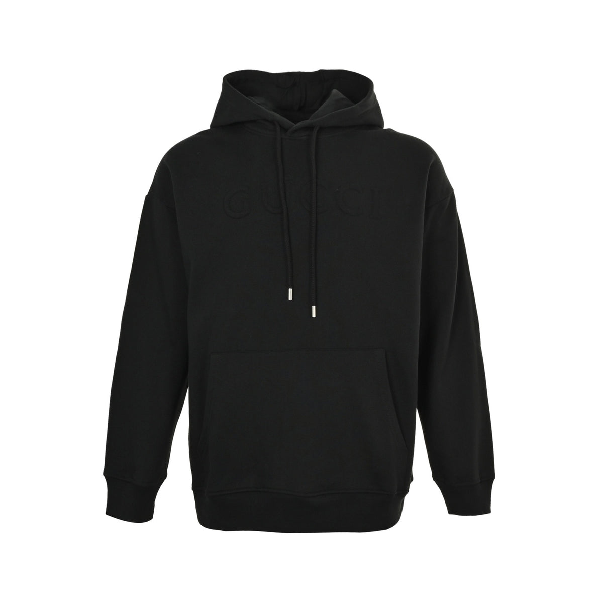 Gucci 25Fw embossed letter hooded sweatshirt