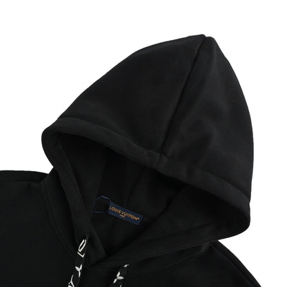 Louis Vuitton towel patch letter hooded sweatshirt