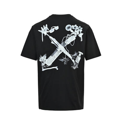 OFF WHITE CO VIRGIL 24ss digital headphones arrow print short sleeves