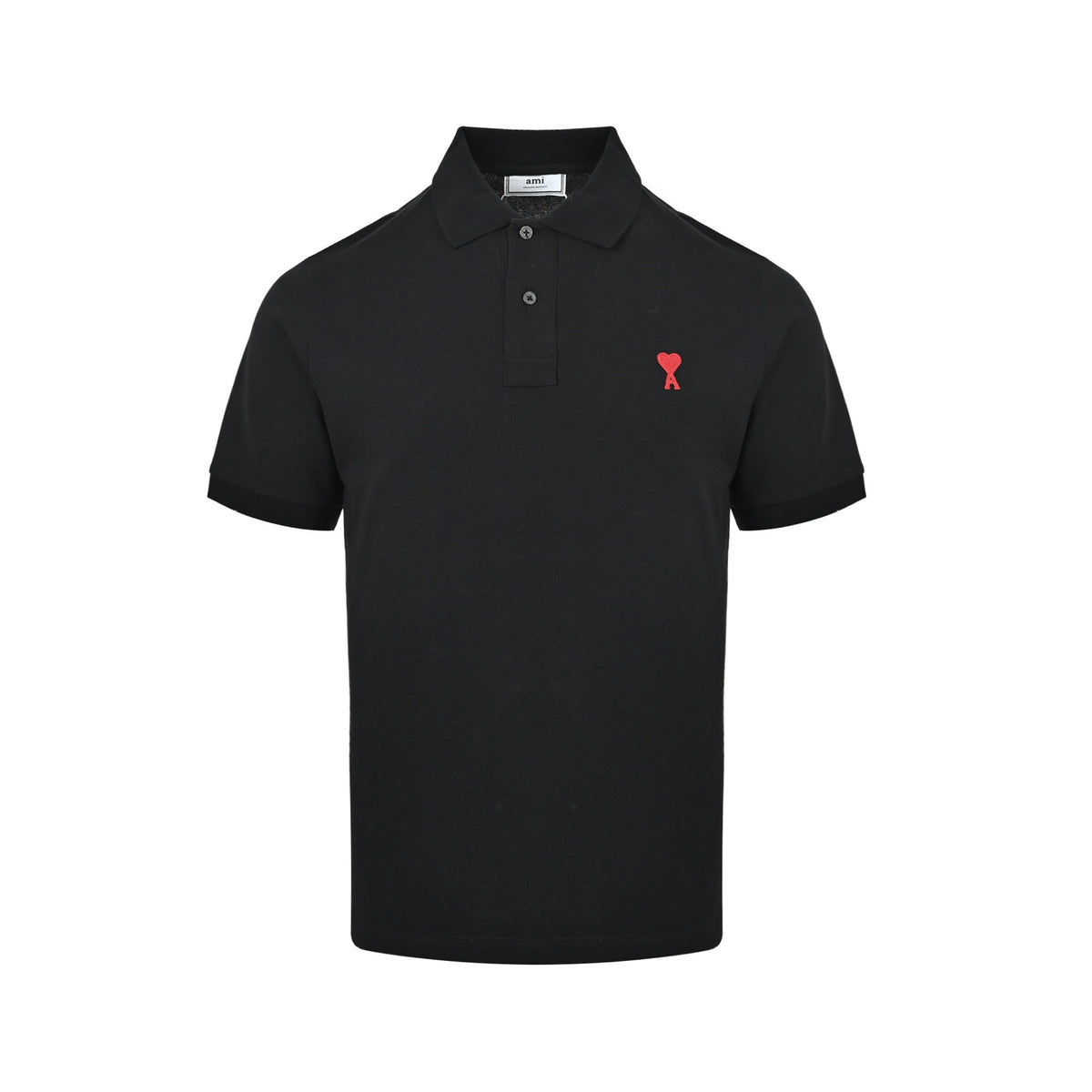 Ami Paris Classic Love Embroidered Polo Short Sleeve