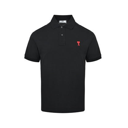 Ami Paris Classic Love Embroidered Polo Short Sleeve