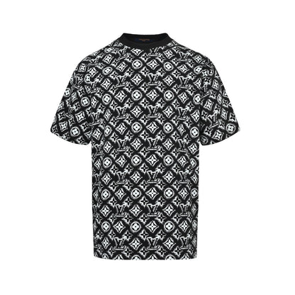 Louis Vuitton 26ss all-over presbyopia logo printed short sleeves