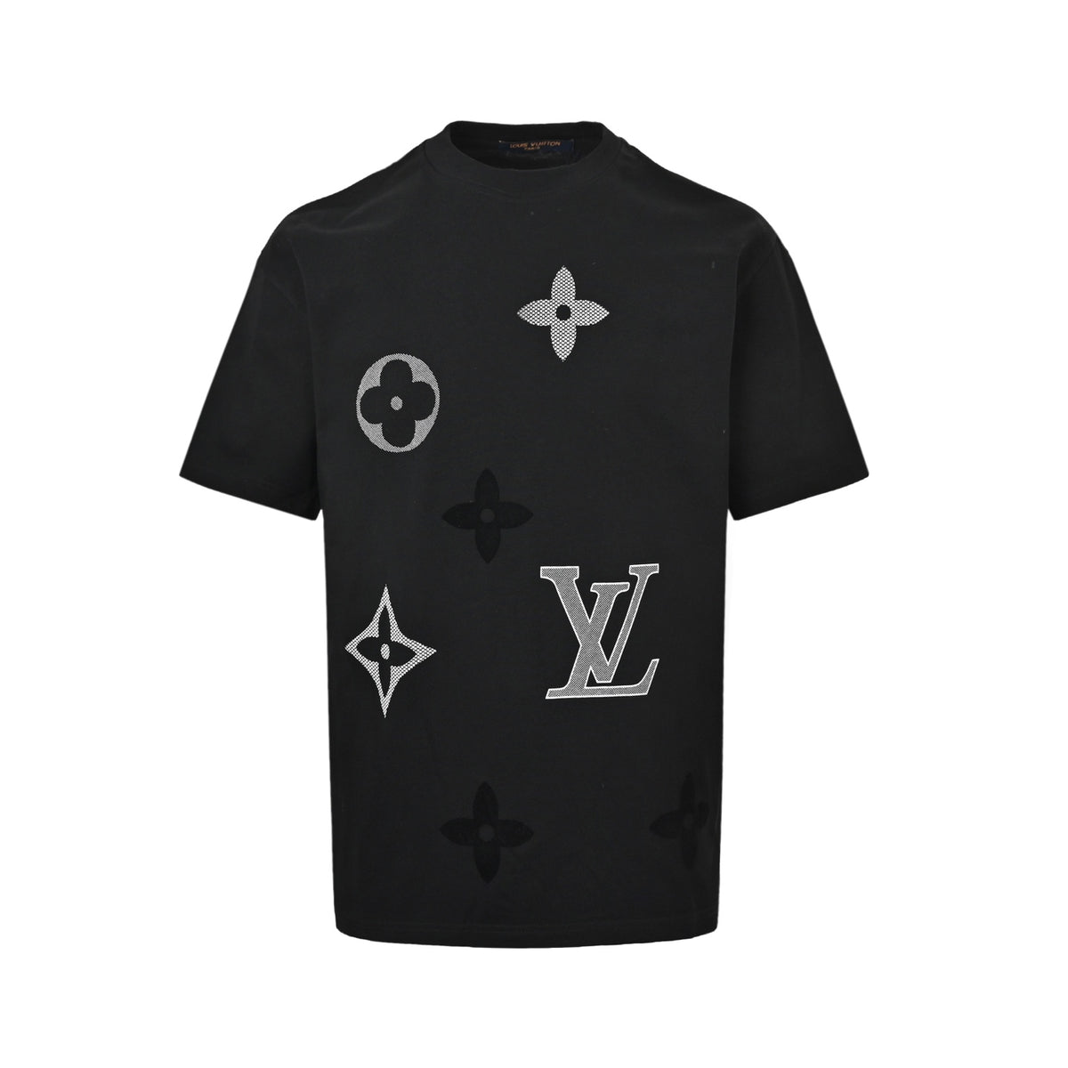 Louis Vuitton flocked logo printed short sleeves
