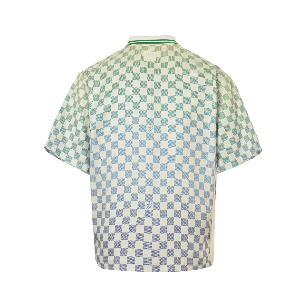 Louis Vuitton gradient checkerboard lapel short-sleeved shirt