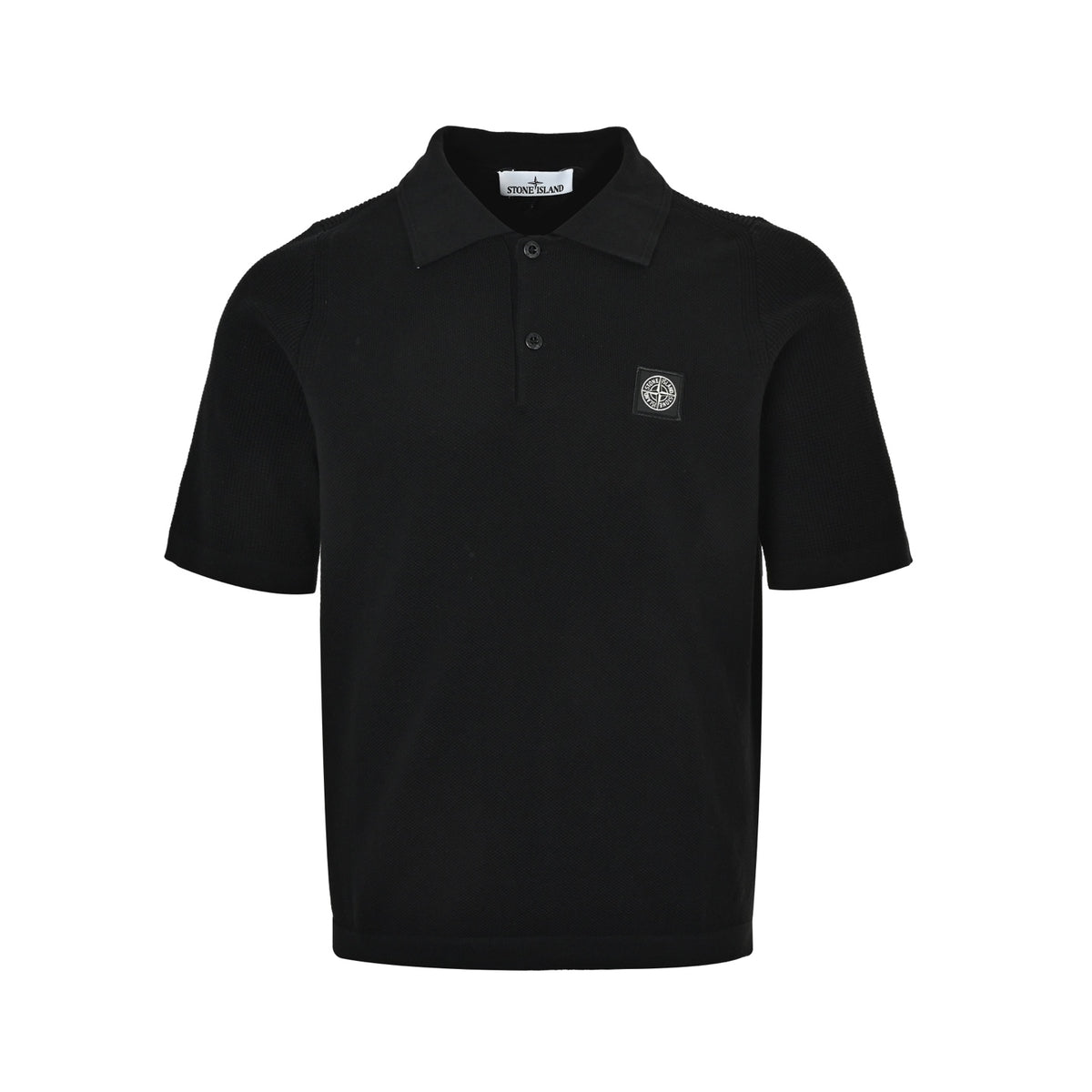 Stone Island logo embroidered Polo short sleeves