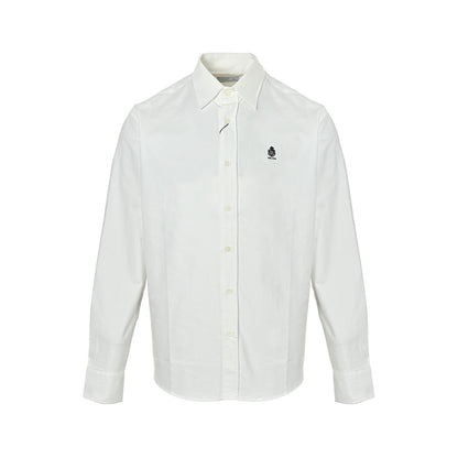 Prada embroidered logo long-sleeved shirt