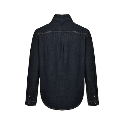 Louis Vuitton 26ss leather stamp logo denim shirt jacket