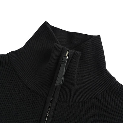 Loewe/Luo Yiwei taped fake pocket half-zip sweater