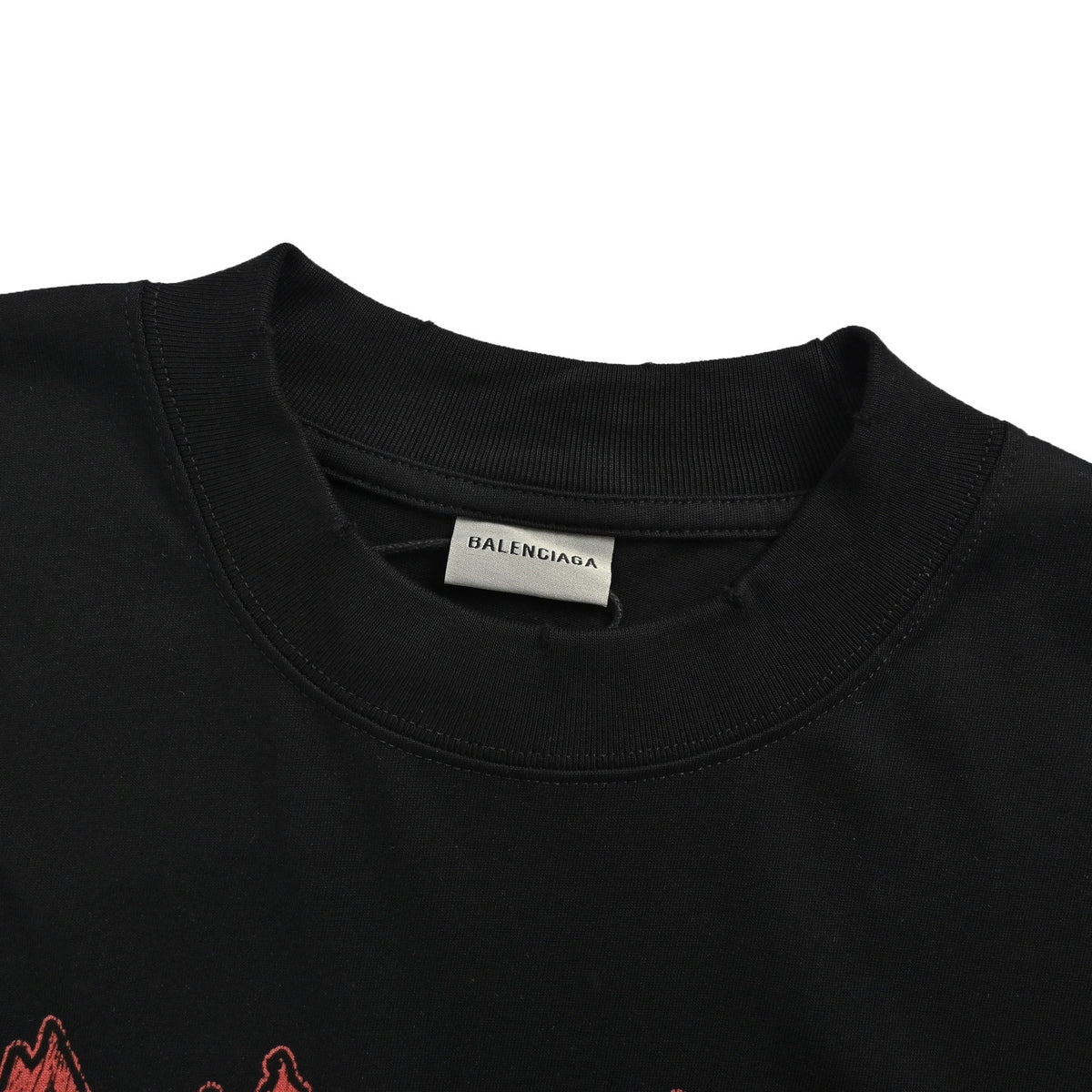 Balenciaga art print washed short sleeves